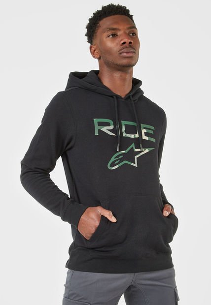 Hoodie Negro Multicolor Alpinestars