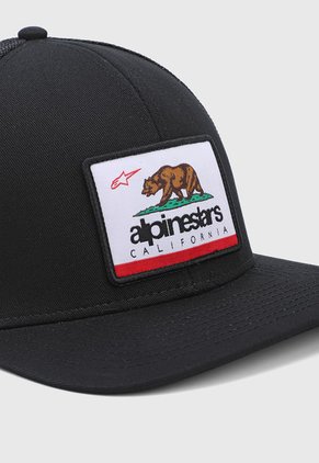 Gorra Negro-Blanco-Rojo-Café Alpinestars Cali 2.0 Hat