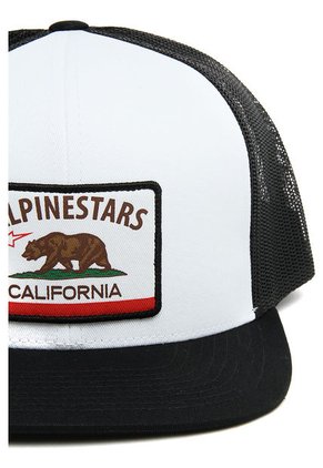 Gorra Blanca-Negra Alpinestars Cali Trucker