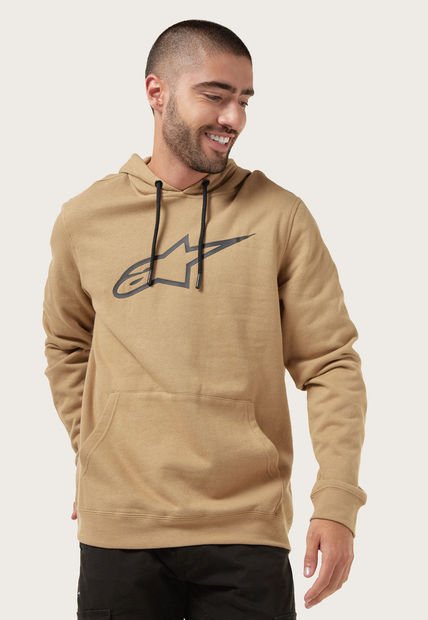 Hoodie Beige-Negro Alpinestars Ageless V2