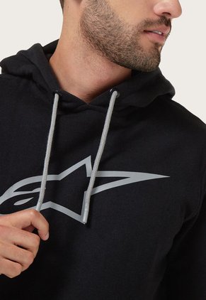 Hoodie Negro-Blanco Alpinestars Ageless V2
