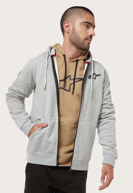 Hoodie Gris-Negro Alpinestars Ageless Chest