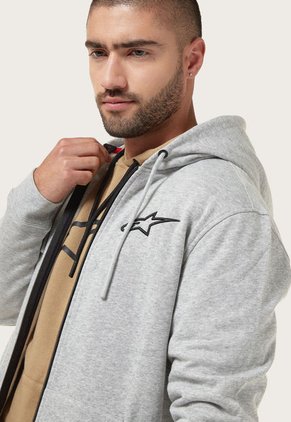 Hoodie Gris-Negro Alpinestars Ageless Chest