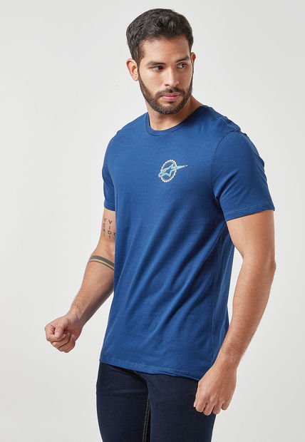 Camiseta Azul-Blanco-Naranja Alpinestars Track Right