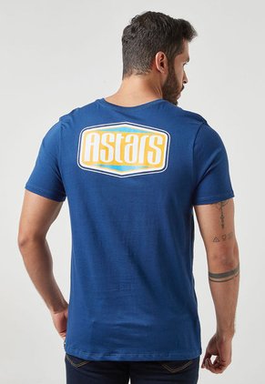 Camiseta Azul-Blanco-Naranja Alpinestars Track Right