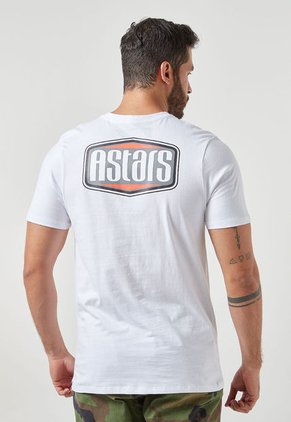 Camiseta Blanco-Coral-Gris Alpinestars Track Right