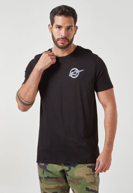 Camiseta Negro-Azul-Violeta-Blanco Alpinestars Track Right
