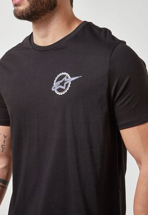 Camiseta Negro-Azul-Violeta-Blanco Alpinestars Track Right