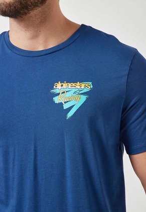 Camiseta Azul Navy-Multicolor Alpinestars Racing