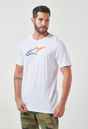 Camiseta Blanco-Naranja-Azul Alpinestars Ageless Fade