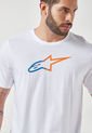 Camiseta Blanco-Naranja-Azul Alpinestars Ageless Fade de Alpinestars