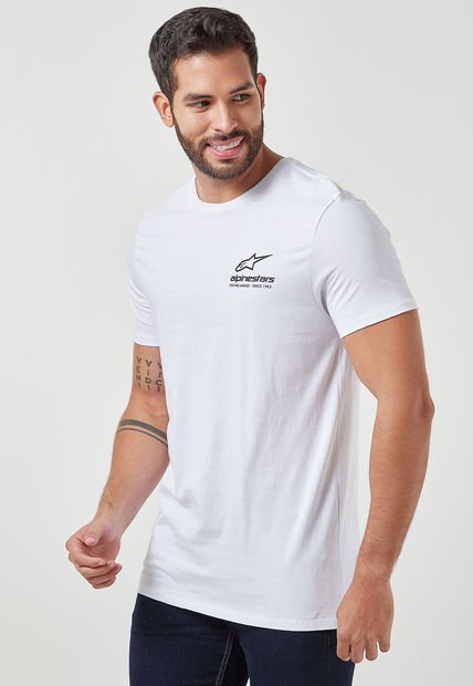 Camiseta Blanco-Negro Alpinestars Corporate