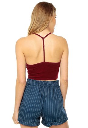 Crop Top Vinotinto Ambiance