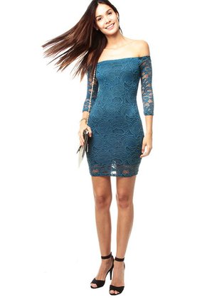 Vestido Azul Petróleo Ambiance