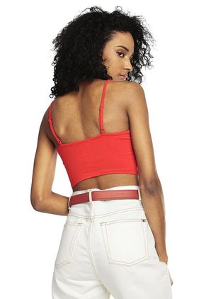 Camiseta Crop Top Rojo Ambiance
