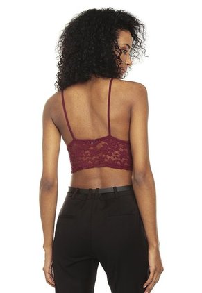 Blusa Crop Top Vinotinto Ambiance