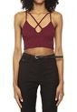 Blusa Crop Top Vinotinto Ambiance de Ambiance