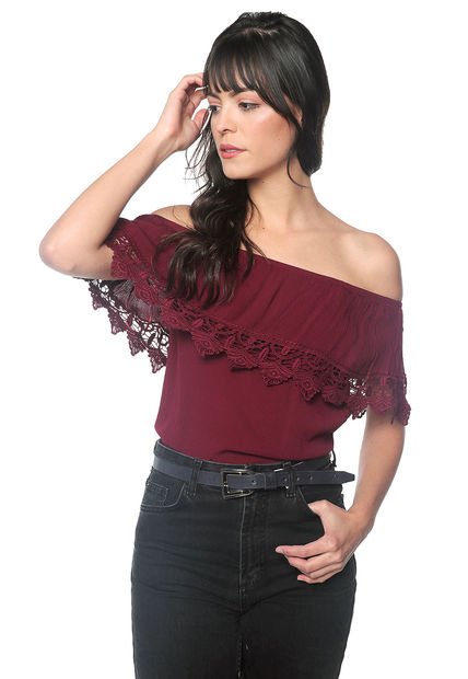 Blusa Vinotinto Ambiance