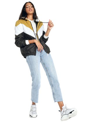 Chaqueta Mostaza-Blanco-Negro Ambiance