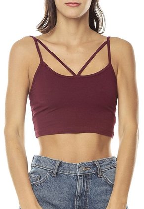 Crop Top Borgoña Ambiance
