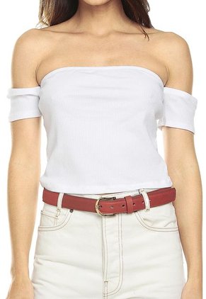 Camiseta Crop Top Blanca Ambiance