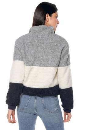 Chaqueta Gris-Beige-Azul Ambiance