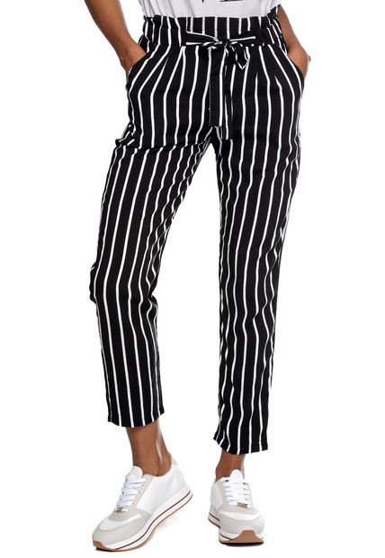 Pantalón Negro-Blanco Ambiance