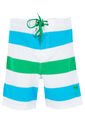 Pantaloneta AMERICA TODAY 157 Blanco-Verde-Azul de AMERICA TODAY 157