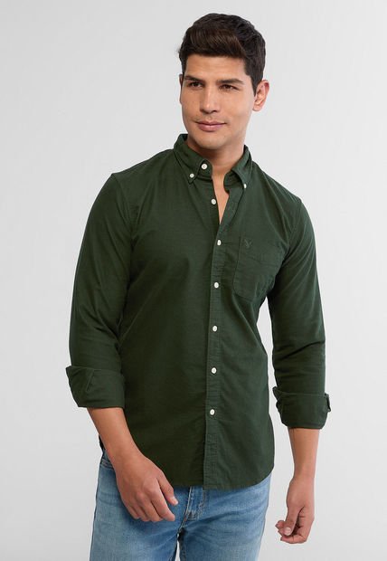 Camisa Verde AMERICAN EAGLE