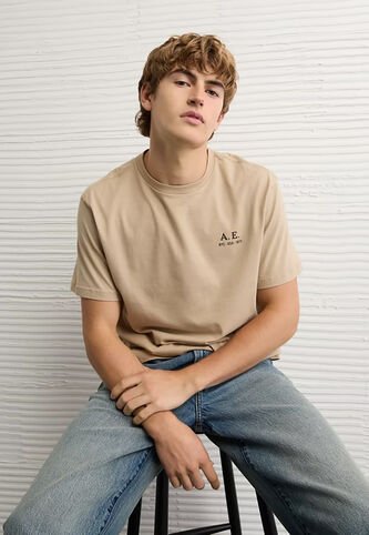 Camiseta AMERICAN EAGLE  Café American Eagle