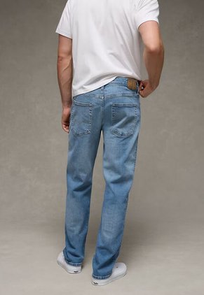 Jean AMERICAN EAGLE Original Straight Fit Índigo Medio