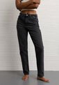 Jean AMERICAN EAGLE Mom Fit Gris de American Eagle