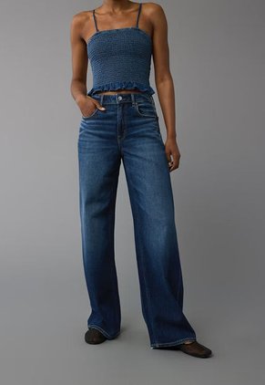 Jean AMERICAN EAGLE Baggy Fit Índigo Medio