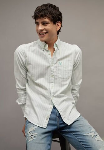 Camisa AMERICAN EAGLE Blanco American Eagle