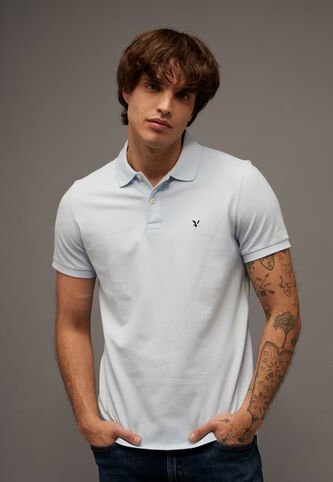 Polo AMERICAN EAGLE Celeste American Eagle