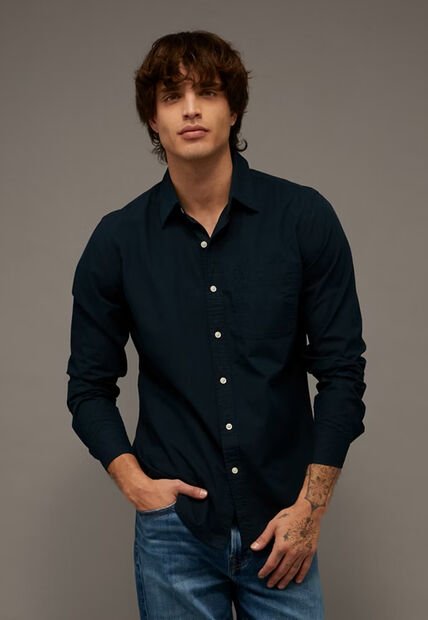 Camisa AMERICAN EAGLE Azul