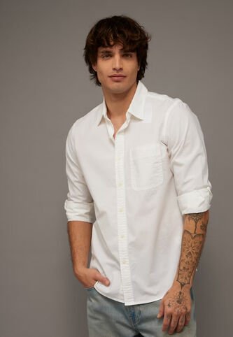 Camisa AMERICAN EAGLE Marfil American Eagle