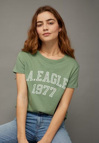 Camiseta AMERICAN EAGLE Verde American Eagle
