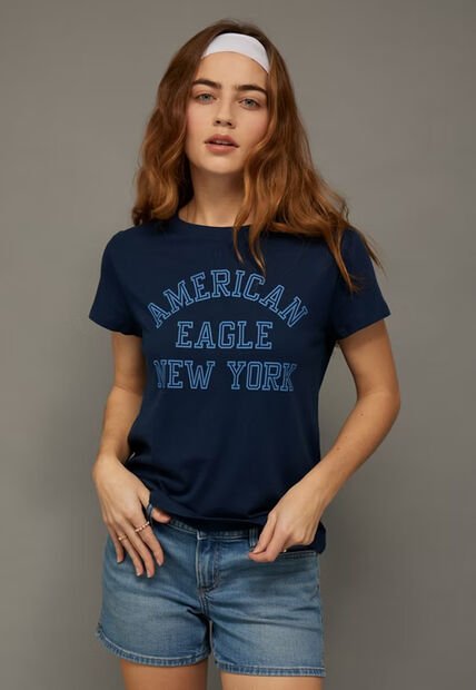 Camiseta AMERICAN EAGLE Azul