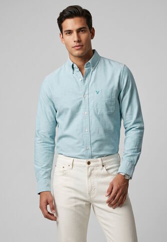 Camisa AMERICAN EAGLE Verde American Eagle