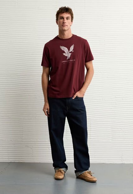 Camiseta AMERICAN EAGLE Borgoña