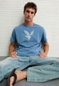 Camiseta AMERICAN EAGLE Azul de American Eagle