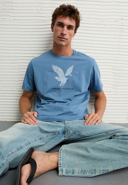Camiseta AMERICAN EAGLE Azul