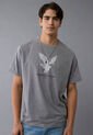 Camiseta AMERICAN EAGLE Gris de American Eagle