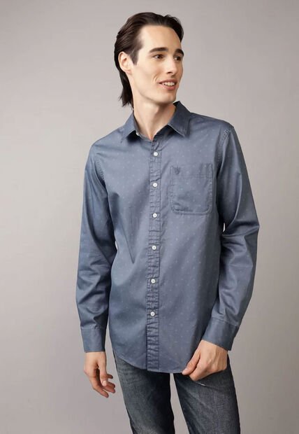 Camisa AMERICAN EAGLE Azul