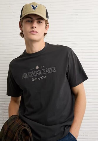 Camiseta AMERICAN EAGLE  Negro American Eagle