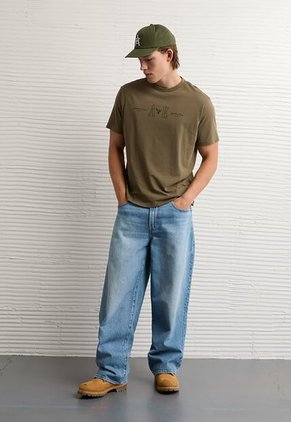 Camiseta AMERICAN EAGLE Verde Oliva