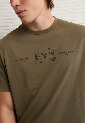Camiseta AMERICAN EAGLE Verde Oliva