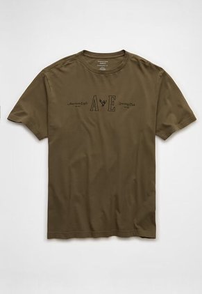 Camiseta AMERICAN EAGLE Verde Oliva