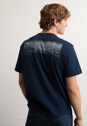 Camiseta AMERICAN EAGLE Azul